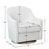 Ethel Swivel Nursery Glider - Pearl White Nursery Glider | Glider Chairs | Kinwell Furniture | Modern Nursing Chairs | Recliners & Rockers